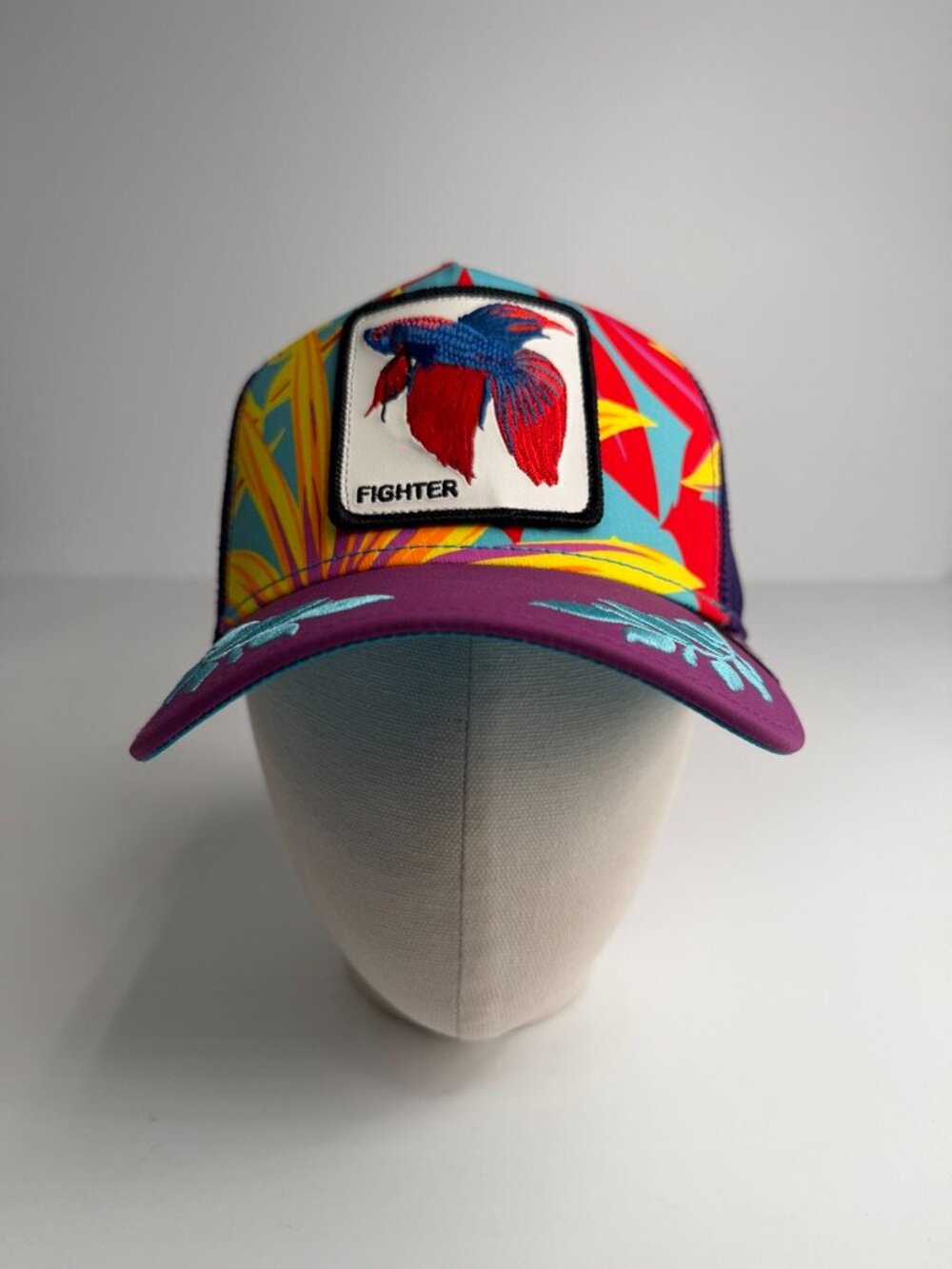 Goorin Bros Hat Men Snap Back Spell Beta Fighter Fish Farm Street Party Gym Go View 2